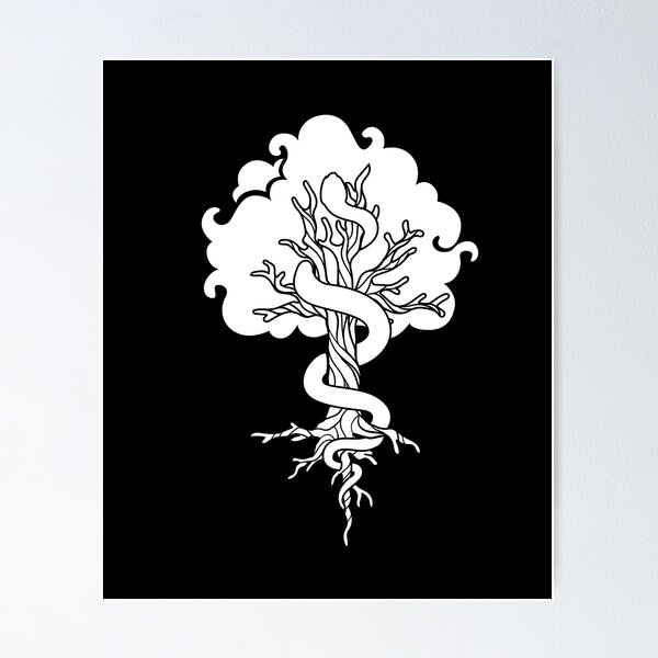 Item preview, Witchy Tree | Serpent | Yggdrasil | Norse | Witch | Gothic Design  designed and sold by Ravenvine.