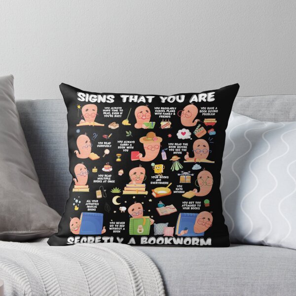Item preview, Secret Signs That You Are a Bookworm Book Lover Book Reader Graduate Student Teacher Funny Gift Idea Home Decor Novelty Funny designed and sold by neotrend.