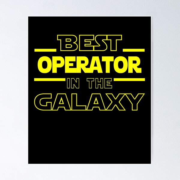Item preview, operator Job Dad Mom Hudband Mens Shirt, Best operator In The Galaxy, Funny operator Birthday christmas Gift Gift designed and sold by xlnv.