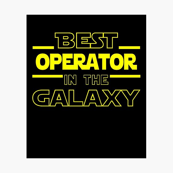 Item preview, operator Job Dad Mom Hudband Mens Shirt, Best operator In The Galaxy, Funny operator Birthday christmas Gift Gift designed and sold by xlnv.