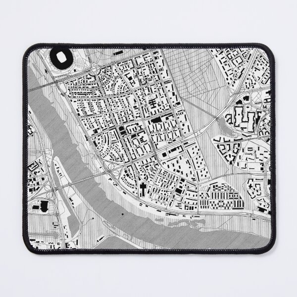Item preview, Saska Kępa Warszawa Map Line designed and sold by HubertRoguski.