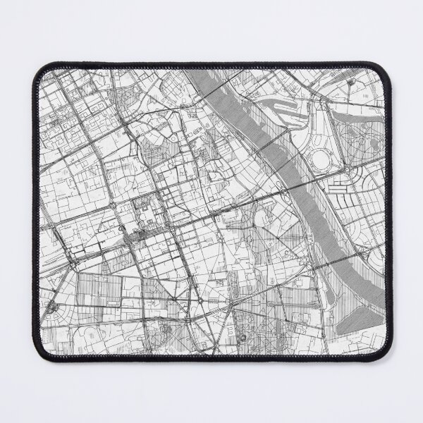 Item preview, Śródmieście Warszawa Map Line designed and sold by HubertRoguski.