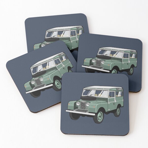 Item preview, Artwork LR British Original Offroad 4x4 light green oldtimer series 1 designed and sold by SketchNinja.