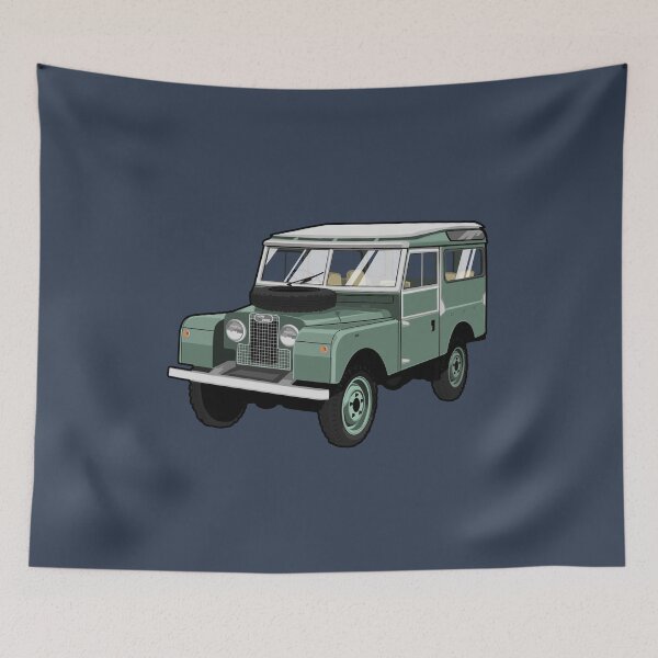 Item preview, Artwork LR British Original Offroad 4x4 light green oldtimer series 1 designed and sold by SketchNinja.
