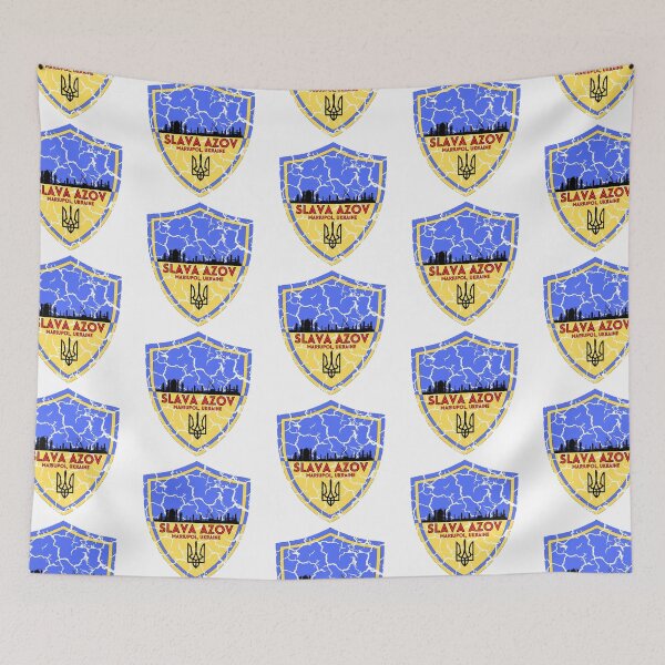 Item preview, SLAVA AZOV Resistance | Blue & Yellow Shield | AZOVSTAL | PATAGONIA designed and sold by TrueWorth.