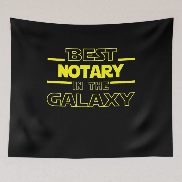 Item preview, notary Job Dad Mom Hudband Mens Shirt, Best notary In The Galaxy, Funny notary Birthday christmas Gift Gift designed and sold by xlnv.