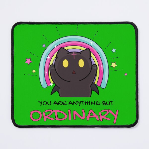 Item preview, Kawaii Anime Neko Quote | You are Anything but Ordinary | Inspirational Anime Text designed and sold by BBMarioni.