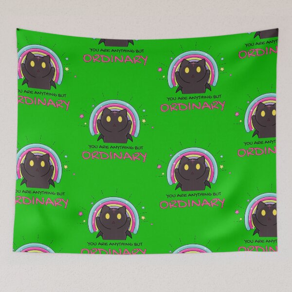 Item preview, Kawaii Anime Neko Quote | You are Anything but Ordinary | Inspirational Anime Text designed and sold by BBMarioni.