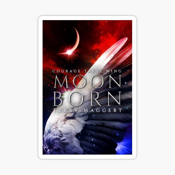 YA Fantasy Cover Art: Moonborn Sticker