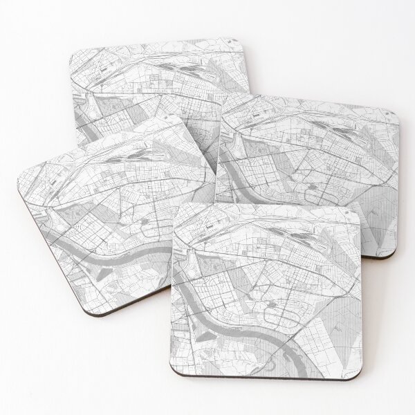 Item preview, Praga Południe Warszawa Map Line designed and sold by HubertRoguski.