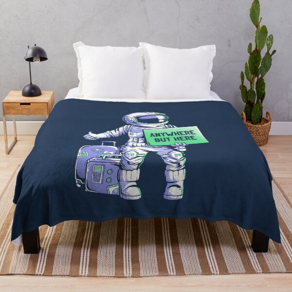 Item preview, Anywhere but Here - Funny Ironic Space Astronaut Gift designed and sold by EduEly.