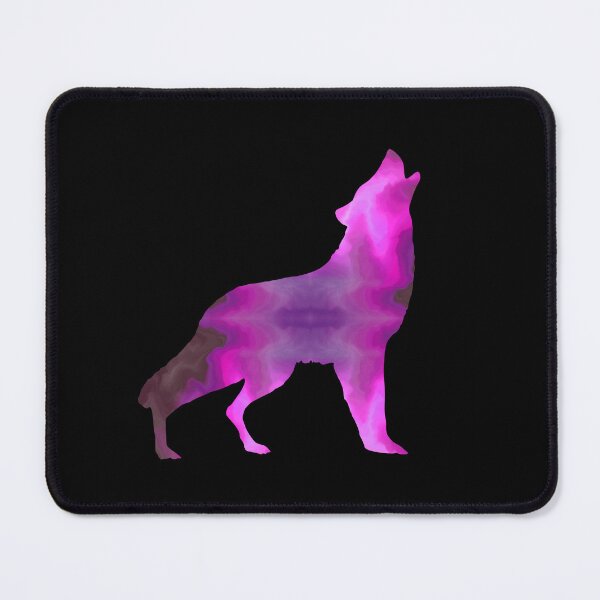 Item preview, Pink Dark Galaxy Howling Wolf designed and sold by FaithAndForest.