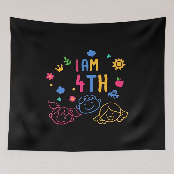 Item preview, 4th grade Kids Birthday Children's day for boys and girls designed and sold by Zeus-Studio.