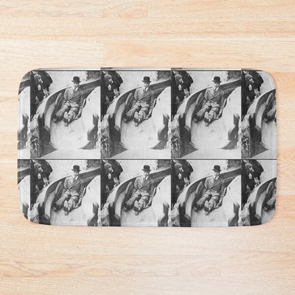 Item preview, Black and White Photograph of England King George VI Having Fun in 1938 Going down a Slide designed and sold by MindChirp.