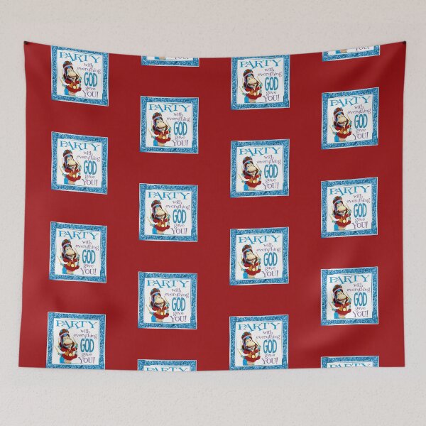 Item preview, Veggie Party! Red Background designed and sold by PawsitiveMum.