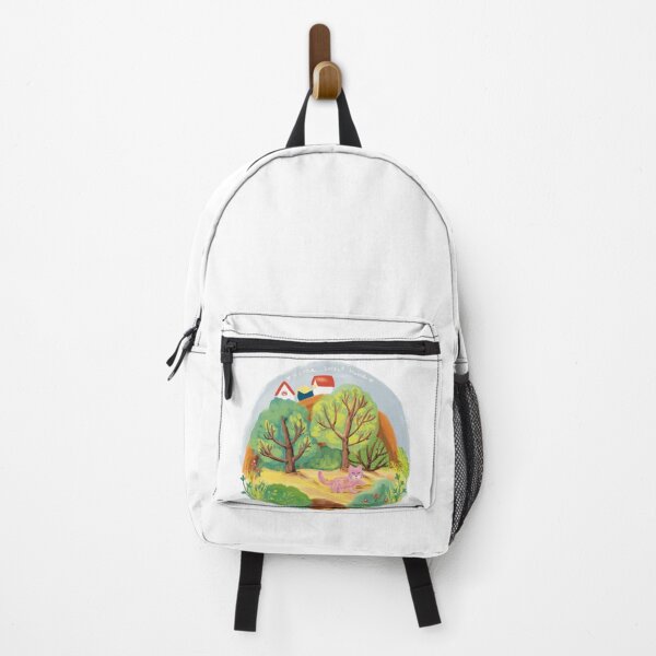 Item preview, Home sweet home design illustration print for merch and closing, cat, kitten, trees and nature, countryside designed and sold by andrii kutsachenko.