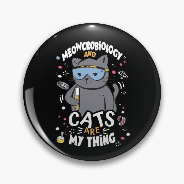 Item preview, Microbiologist Cat Lab Cartoon designed and sold by MrEddie10.