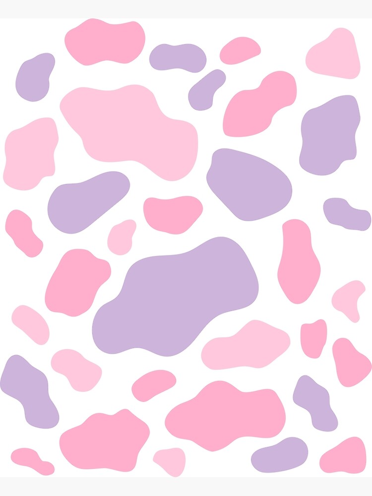 "Pink cow print" Poster for Sale by daliademarte Redbubble