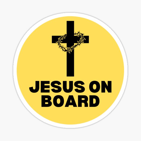 Jesus on Board Sticker