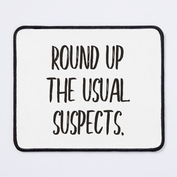 Item preview, Round up the usual suspects (black) designed and sold by didijuca.