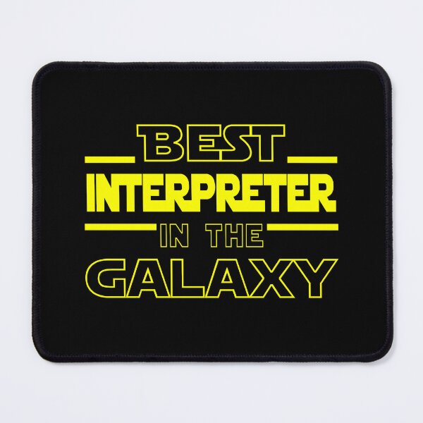 Item preview, interpreter Job Dad Mom Hudband Mens Shirt, Best interpreter In The Galaxy, Funny interpreter Birthday christmas Gift Gift designed and sold by xlnv.