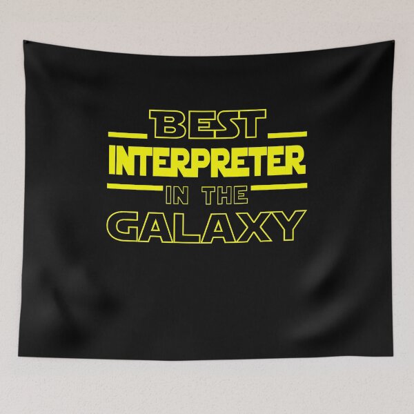 Item preview, interpreter Job Dad Mom Hudband Mens Shirt, Best interpreter In The Galaxy, Funny interpreter Birthday christmas Gift Gift designed and sold by xlnv.