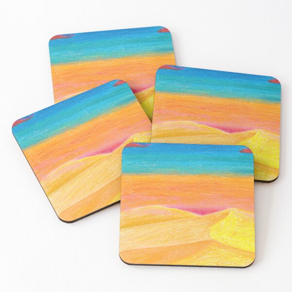 Item preview, Desert Sand Dune Sunset Oil Pastel designed and sold by DeannesStore.