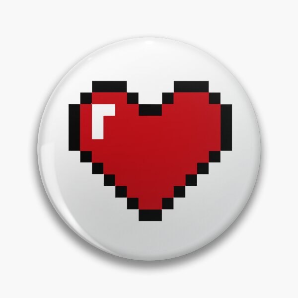 Item preview, old school 8 bit heart designed and sold by HelloFromKatie.