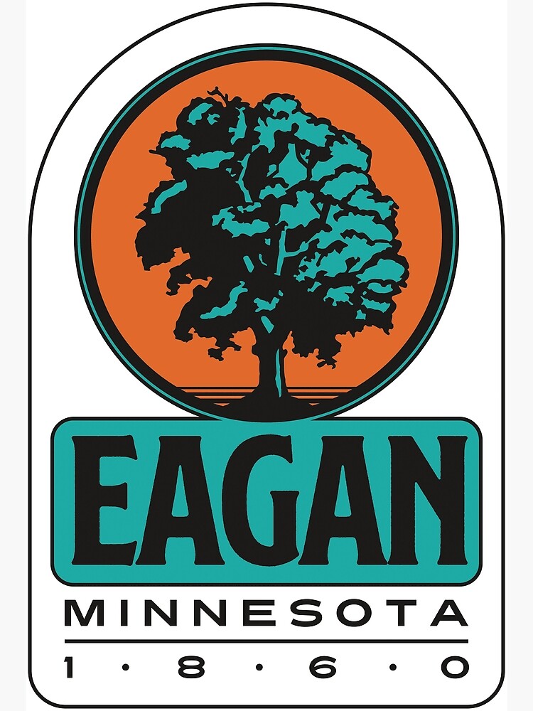 "Eagan, Minnesota, USA. Lettering. Orange and green color" Poster for Sale by dmitrysytnikov