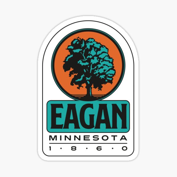 Item preview, Eagan, Minnesota, USA. Lettering. Orange and green color designed and sold by Dmitry Sytnikov.