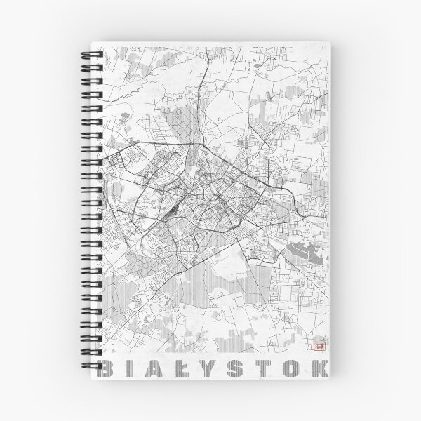 Item preview, Białystok Map Line designed and sold by HubertRoguski.