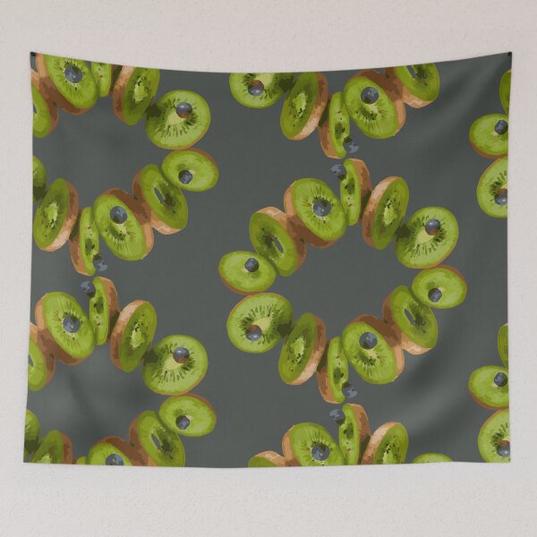 Item preview, Kiwi Blueberry Gravity, Fruit for Thought Photo Vector Illustration designed and sold by crickmonster.