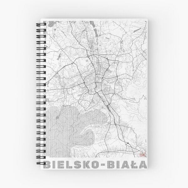 Item preview, Bielsko Biała Map Line designed and sold by HubertRoguski.