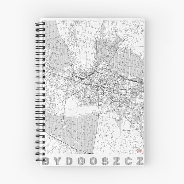 Item preview, Bydgoszcz Map Line designed and sold by HubertRoguski.
