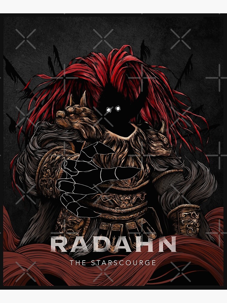 Radahn Elden Ring Poster For Sale By Ravenosse Redbubble   Flat,750x,075,f Pad,750x1000,f8f8f8 