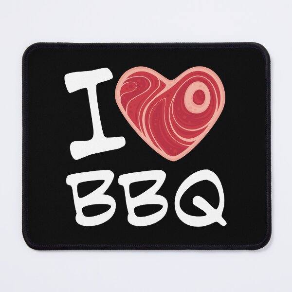 Item preview, I Love BBQ - White Text Version designed and sold by fizzgig.