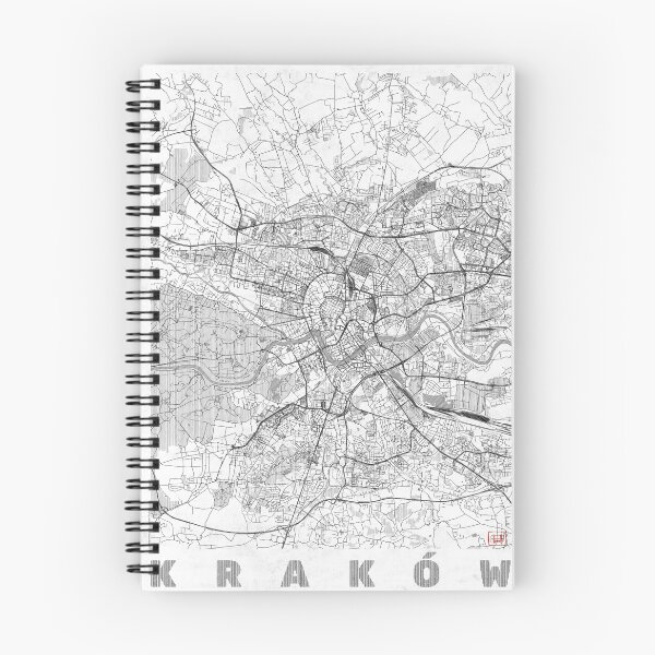 Item preview, Kraków Map Line designed and sold by HubertRoguski.