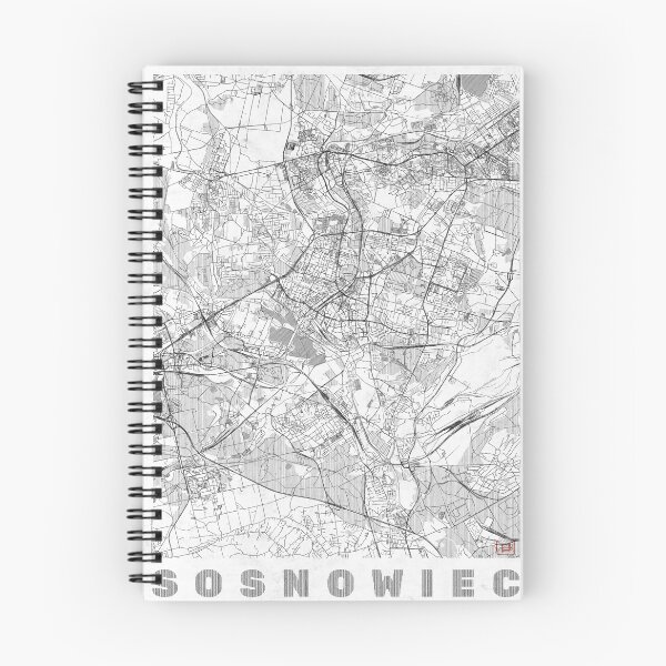 Item preview, Sosnowiec Map Line designed and sold by HubertRoguski.
