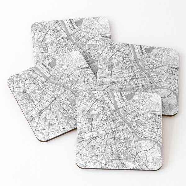 Item preview, Warszawa Map Line designed and sold by HubertRoguski.
