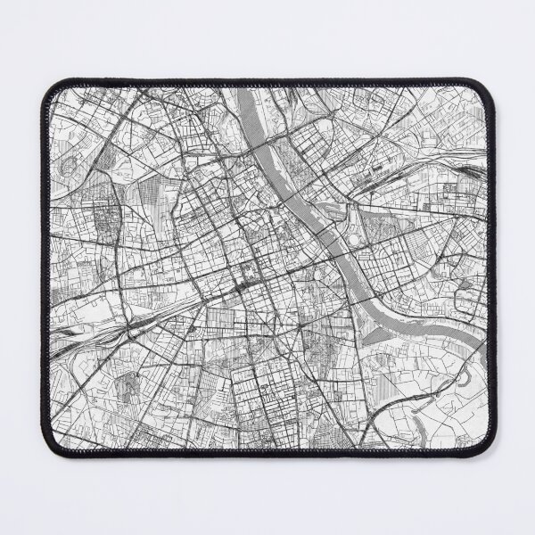 Item preview, Warszawa Map Line designed and sold by HubertRoguski.
