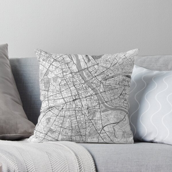 Item preview, Warszawa Map Line designed and sold by HubertRoguski.