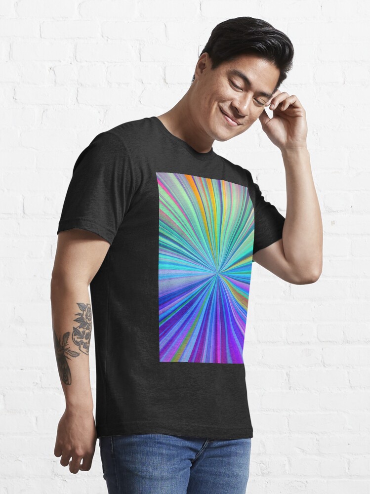 Black Rainbow Gradient Tie Dye Shirt XXL/ Tie Dye Vortex 