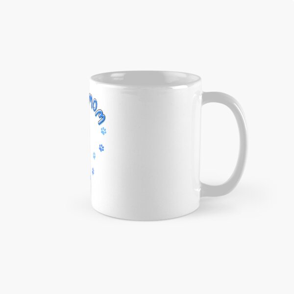 Item preview, Proud Mom Dog Lover Coffee Lover Blue Paw Print Pattern designed and sold by jkernz.