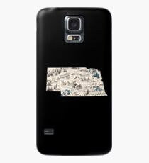 Nebraska Vintage Picture Map Case/Skin for Samsung Galaxy