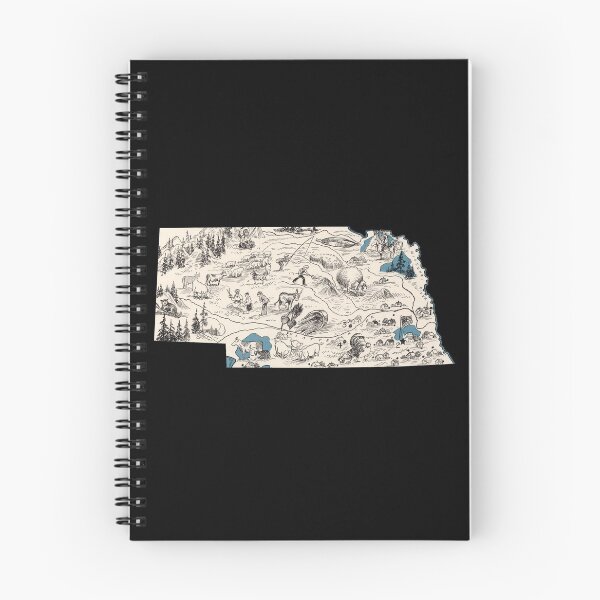 Item preview, Nebraska Vintage Picture Map designed and sold by surgedesigns.