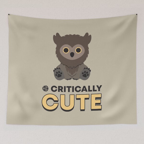 Item preview, Critically Cute Owlbear designed and sold by MagicCatSmudge.