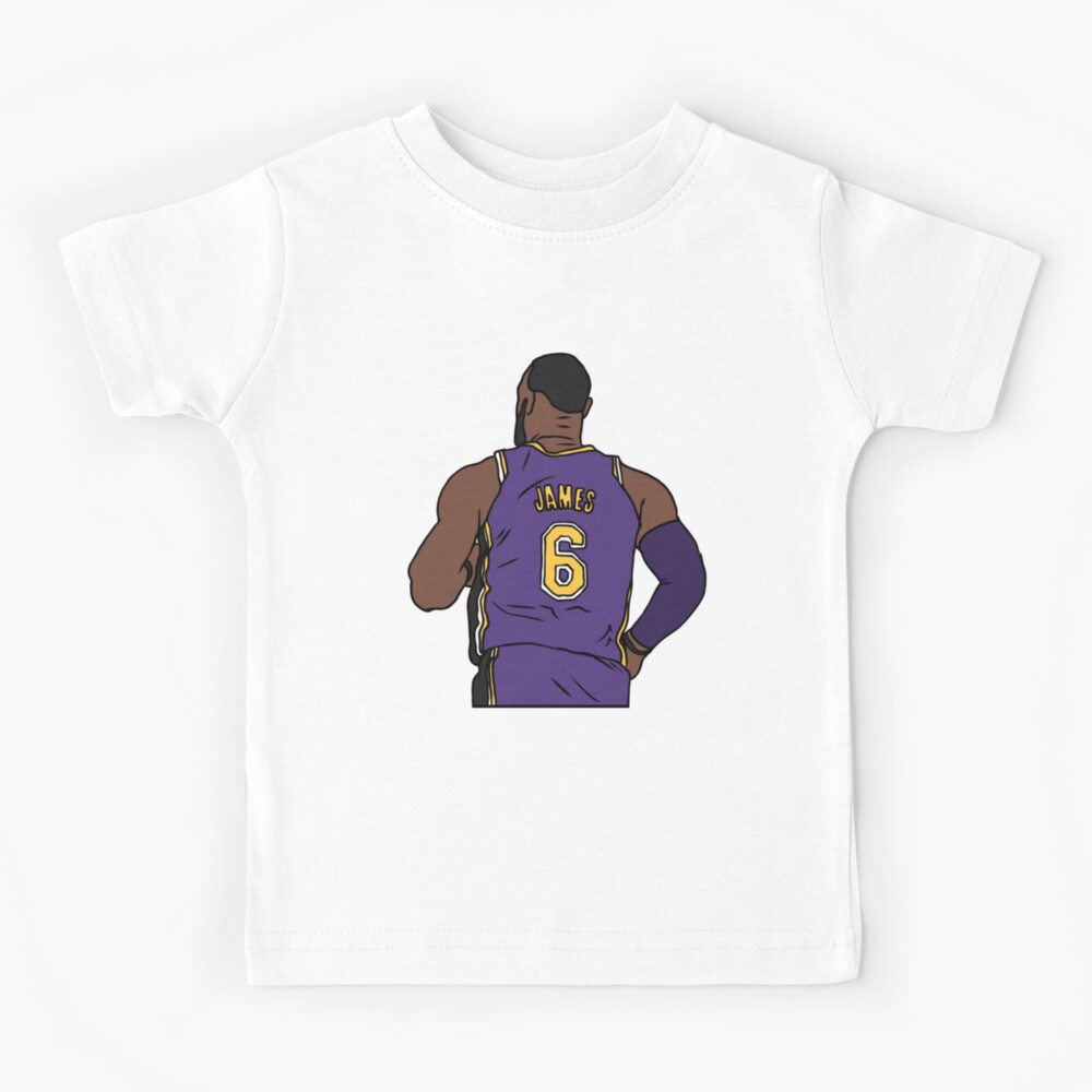 LeBron James The GOAT (Lakers #6) Kids T-Shirt for Sale by