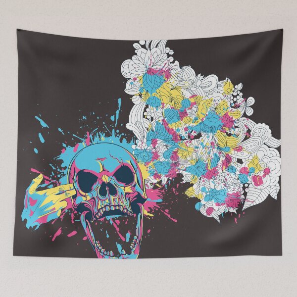 Item preview, ' Blue skull ' designed and sold by MARYMAXMAC.