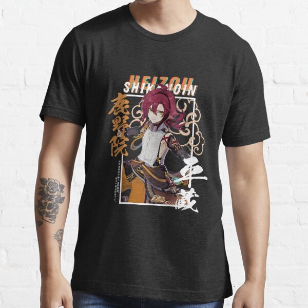 Anime Genshin Impact Shikanoin Heizou T Shirts Cotton TShirt