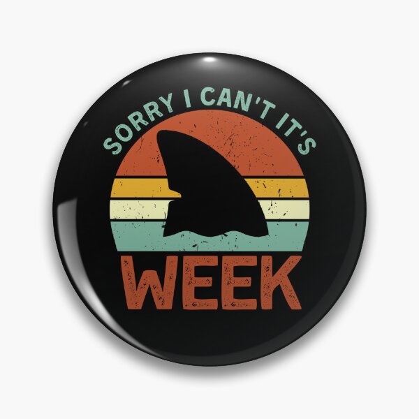 Item preview, Retro Vintage Shark Lover Gift - Sorry I Can't It's Week designed and sold by Mindcaptain.